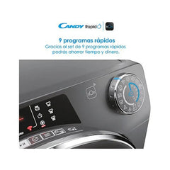 Lavadora Candy RapidÓ RO1484DWMCRT/1-S Carga Frontal 8kg 1400rpm Clase A Motor Inverter Antracita