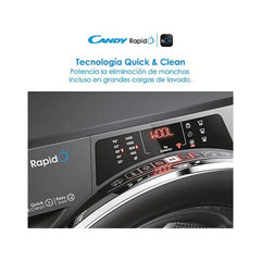 Lavadora Candy RapidÓ RO1484DWMCRT/1-S Carga Frontal 8kg 1400rpm Clase A Motor Inverter Antracita