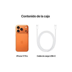 Apple iPhone 17 Pro Laranja Cósmica 256GB Smartphone 6.3 polegadas Chip A19 Pro 5G