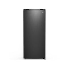 Congelador vertical CHIQ FSD160D4E, 145 l, 126 cm, congelação rápida, cor metálica escovada escura.