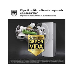 Congelador Vertical LG GFM61MBCSF, 324 l, 186 cm, Total No Frost, Inox Antihuellas