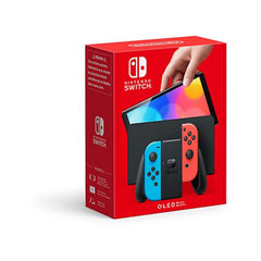 Nintendo Switch OLED Azul y Rojo Neón, pantalla 7", Joy-Con, 64 GB