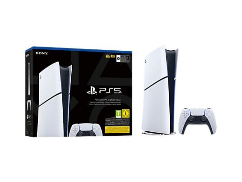 Consola PS5 Sony PlayStation 5 Slim Digital Edition Chasis D 1 TB Blanco