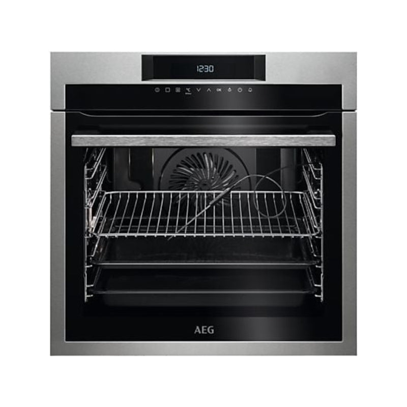 Horno AEG BPE642120M: 71 L, Multifunción, Pirolítico, Función Grill, Inox Antihuellas