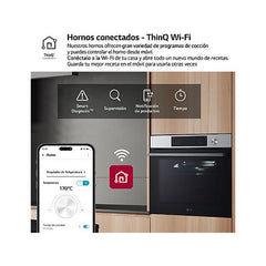 Horno multifunción LG WSED7613S, 76 L, Integrable, Pirolítico, EasyClean™, ThinQ™, Acero inoxidable, 59.2 cm