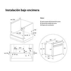 Horno multifunción LG WSED7613S, 76 L, Integrable, Pirolítico, EasyClean™, ThinQ™, Acero inoxidable, 59.2 cm