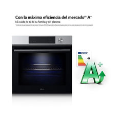 Horno multifunción LG WSED7613S, 76 L, Integrable, Pirolítico, EasyClean™, ThinQ™, Acero inoxidable, 59.2 cm
