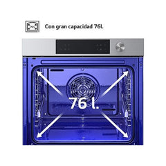 Horno multifunción LG WSED7613S, 76 L, Integrable, Pirolítico, EasyClean™, ThinQ™, Acero inoxidable, 59.2 cm