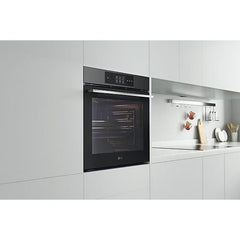 Horno a vapor LG WSED7665B, 76 L, Multifunción, Pirolítico + Vapor, Acero Negro Mate
