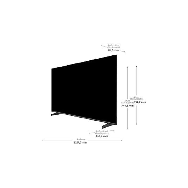 TV Haier H55K85FUX Negro 55 Pulgadas 4K UHD | Google TV Diseño Sin Marcos Sonido 30W