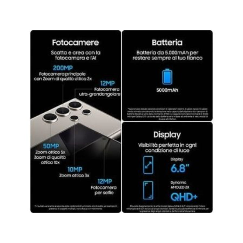 Samsung Galaxy S24 Ultra Gris Titanium 256 GB Smartphone 6,8 Pulgadas Dynamic AMOLED Snapdragon 5G