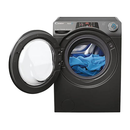 Lavadora Candy RapidÓ RO1484DWMCRT/1-S Carga Frontal 8kg 1400rpm Clase A Motor Inverter Antracita