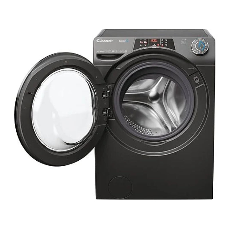 Lavadora Candy RapidÓ RO1484DWMCRT/1-S Carga Frontal 8kg 1400rpm Clase A Motor Inverter Antracita