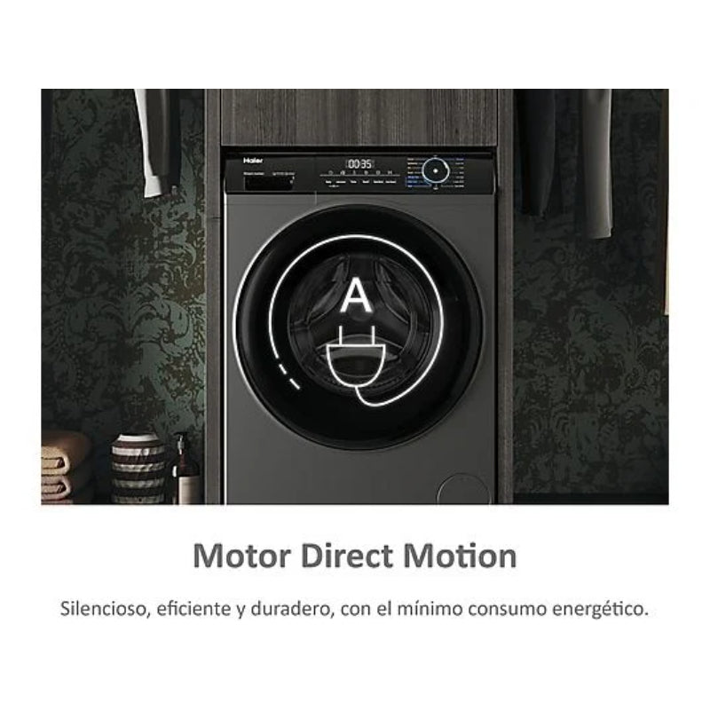 Lavadora Haier HW90-B14939S8-IB I-Pro Series 3 9kg 1400rpm Clase A Direct Motion Antracita