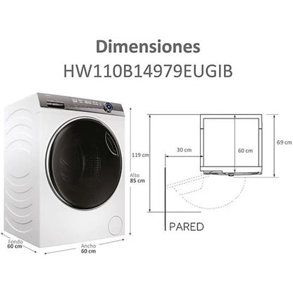 Lavadora Secadora Haier HWD1BD14979UNGIB I-Pro Series 7 Plus 10kg+6kg 1400rpm Clase A Autodosificación
