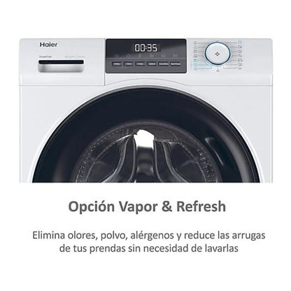 Lavadora Haier HW100-BP14929A-S I-Pro Series 1 10kg 1400rpm Clase A Motor Inverter Negro