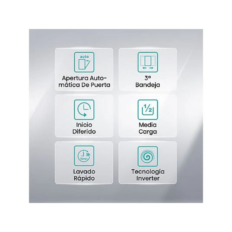 Lavavajillas Hisense HV543D10 Integrable 45cm 11 Servicios Clase D Motor Inverter Tercera Bandeja