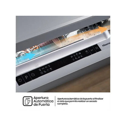 Lavavajillas Hisense HV543D10 Integrable 45cm 11 Servicios Clase D Motor Inverter Tercera Bandeja