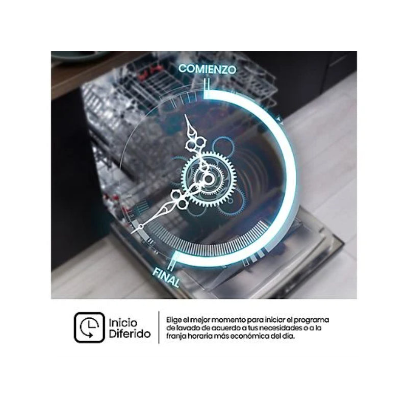 Lavavajillas Hisense HV543D10 Integrable 45cm 11 Servicios Clase D Motor Inverter Tercera Bandeja