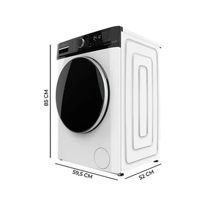 Lavadora Cecotec Bolero DressCode 8610 Carga Frontal 8kg 1400rpm Clase A Inverter Plus Steam Max Blanco