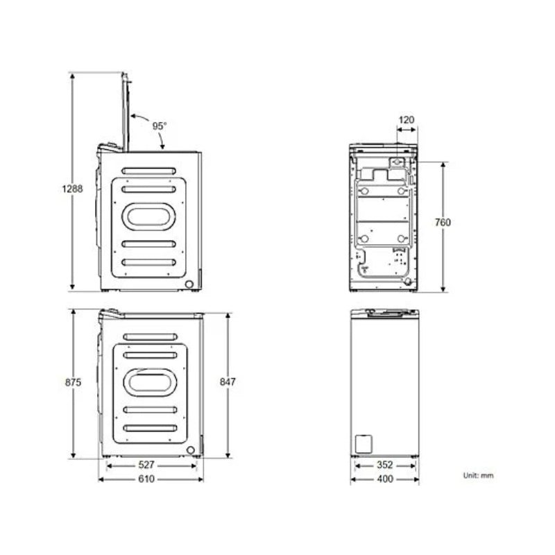 Lavadora ok. OWM 6213 C Carga Superior 6kg 1200rpm Clase C Motor AC Blanco