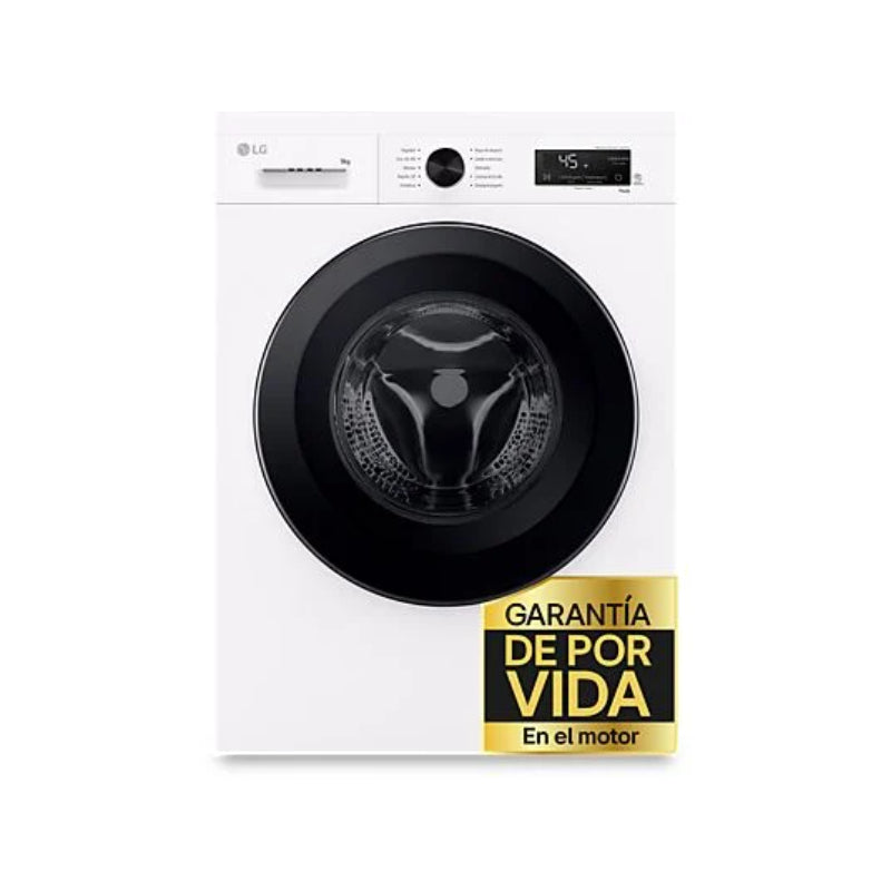 Lavadora LG F4X1009NWK Carga Frontal 9kg 1400rpm Clase A AI Direct Drive™ Steam™ Blanco Marfil