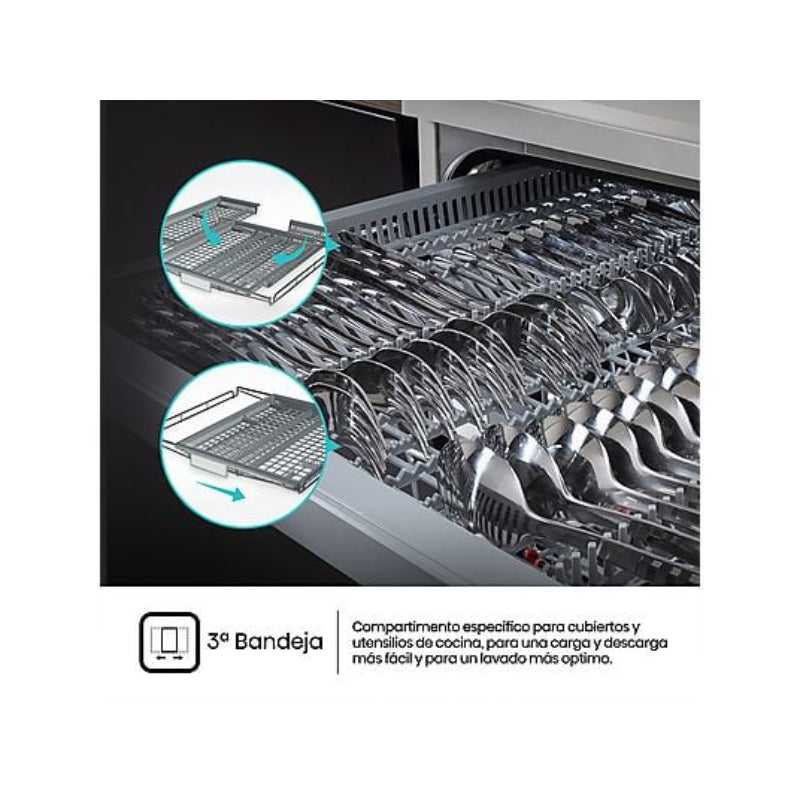 Lavavajillas Hisense HS623D10X Libre Instalación 14 Servicios Clase D Motor Inverter Inox