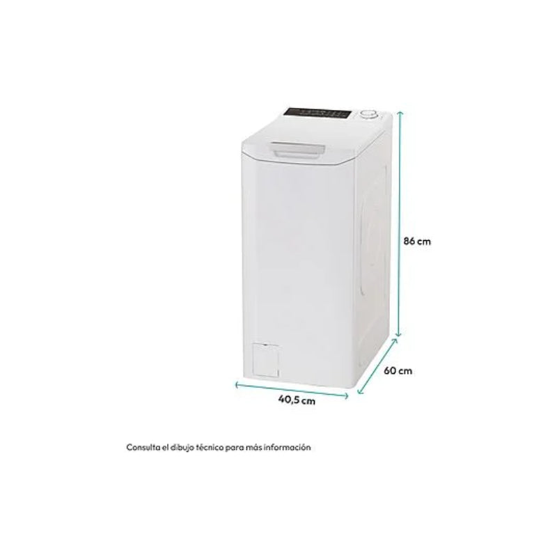 Lavadora Candy TCA286TM5-S ProWash 500 Carga Superior 8kg 1200rpm Clase B Motor Inverter Wi-Fi