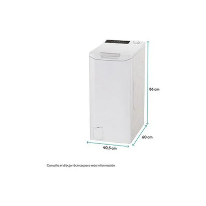 Lavadora Candy TCA286TM5-S ProWash 500 Carga Superior 8kg 1200rpm Clase B Motor Inverter Wi-Fi