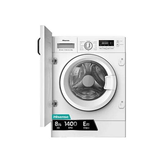 Lavadora Secadora Hisense WD3M841BWIES Integrable 8kg/6kg 1400rpm Clase E/B Inverter