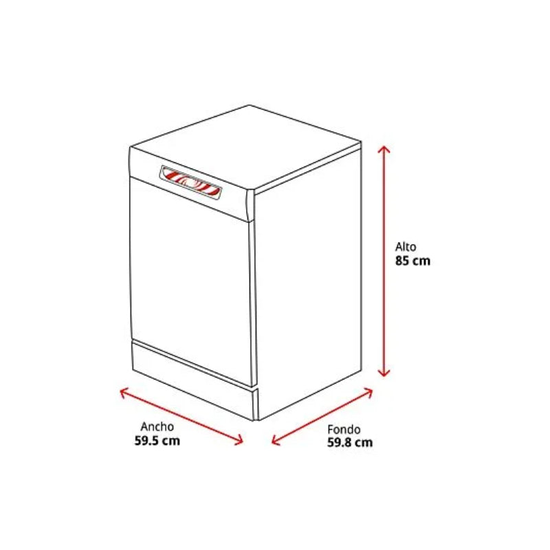 Lavavajillas Beko DVN05320X Independiente 60cm 13 Servicios Clase E Quick & Shine Inox