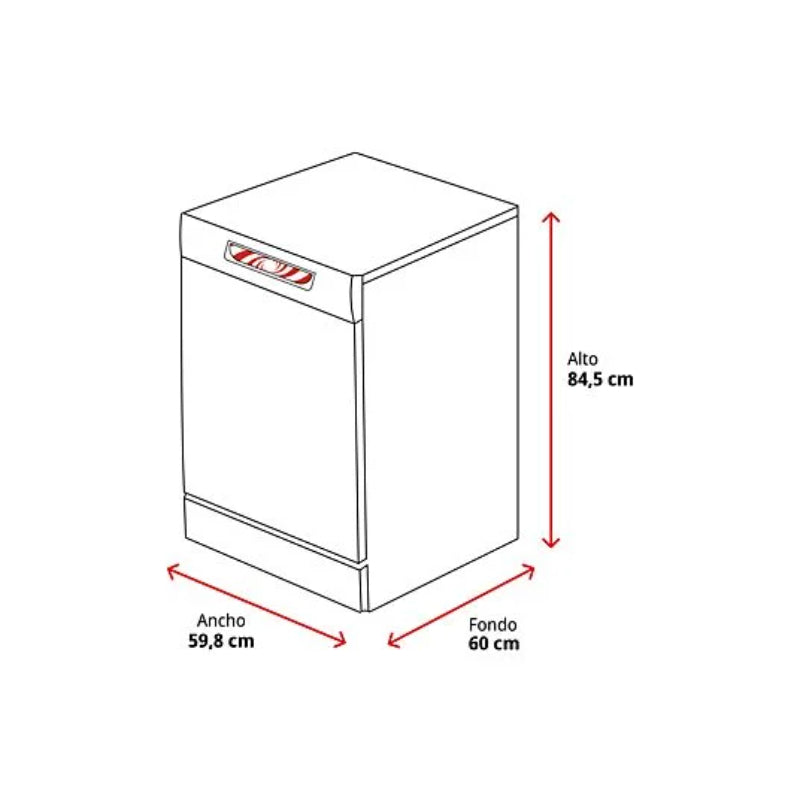 Lavavajillas Samsung DW60A6092FS/ET Independiente 14 Servicios Clase D Inox Bandeja Cubiertos