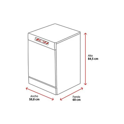 Lavavajillas Samsung DW60A6092FS/ET Independiente 14 Servicios Clase D Inox Bandeja Cubiertos