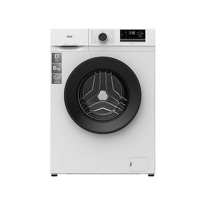 Lavadora VOK EVW-6UDWL21 Carga Frontal 6kg 1000rpm Clase D Profundidad 49.1cm Blanco