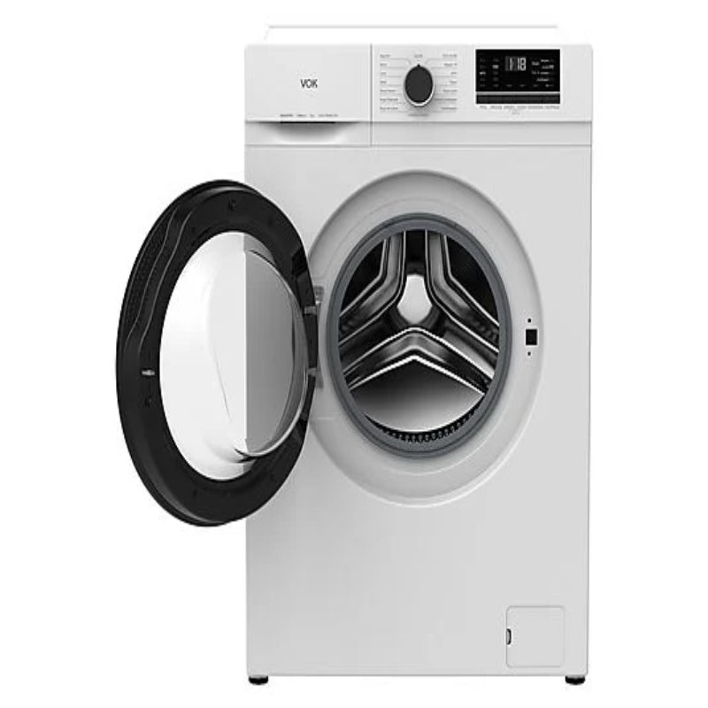 Lavadora VOK EVW-7BAWL21N Carga Frontal 7kg 1200rpm Clase A Motor Inverter Blanco