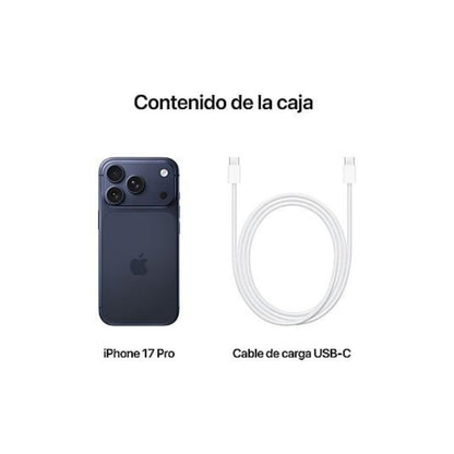 Apple iPhone 17 Pro Azul Oscuro 256 GB Smartphone 6,3 Pulgadas Chip A19 Pro 5G