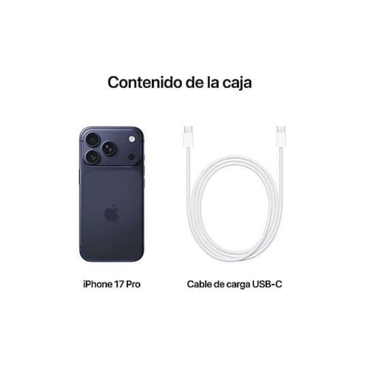 Apple iPhone 17 Pro Azul Oscuro 256 GB Smartphone 6,3 Pulgadas Chip A19 Pro 5G