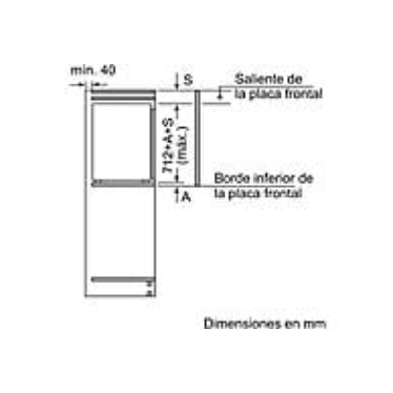 Congelador Bajo Encimera Bosch GIV11AFE0, 72 litros, Integrable, Blanco