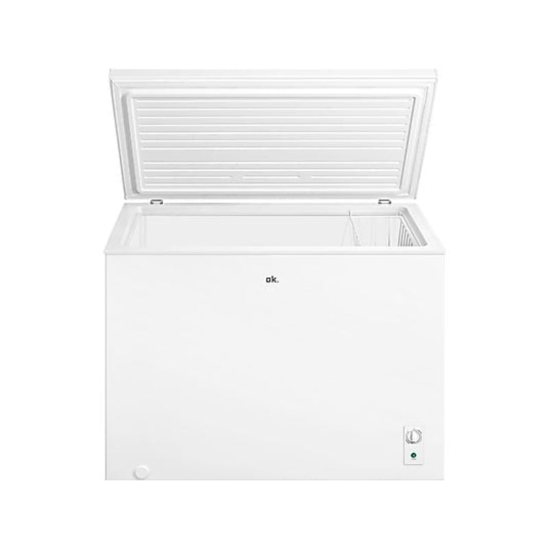 Congelador horizontal ok. OFZ 181 E W, 293 L, Clase E, Control mecánico, 4 estrellas, Blanco