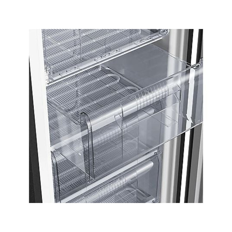 Congelador Vertical CHIQ FSD160D4E, 145 l, 126 cm, Congelación Rápida, Color Metálico Cepillado Oscuro