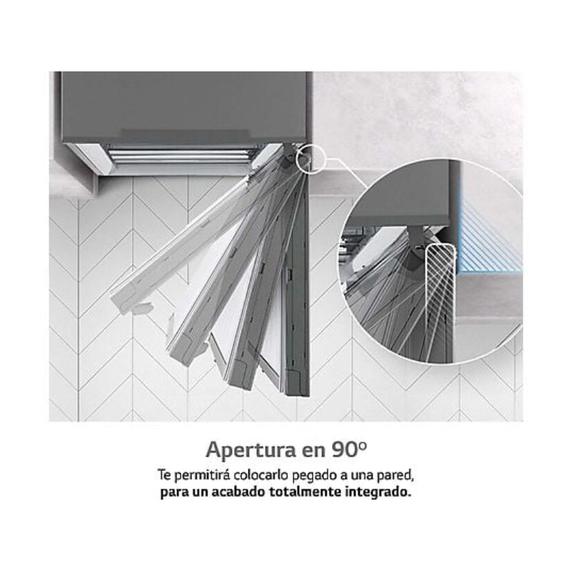 Congelador Vertical LG GFM61MBCSF, 324 l, 186 cm, Total No Frost, Inox Antihuellas