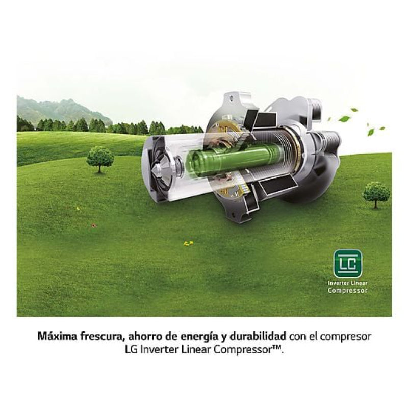 Congelador Vertical LG GFM61MBCSF, 324 l, 186 cm, Total No Frost, Inox Antihuellas