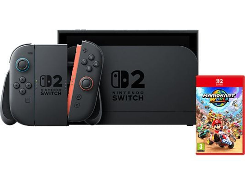 Consola Nintendo Switch 2, 7.9" Full HD HDR 120 Hz, 256 GB, Joy-Con 2, Azul/Rojo + Mario Kart World (Digital)
