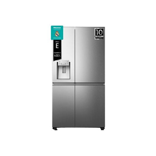 Frigorífico Hisense RS818N4TIE1 Americano Total No Frost 636L Dispensador SIN TOMA DE AGUA Inox