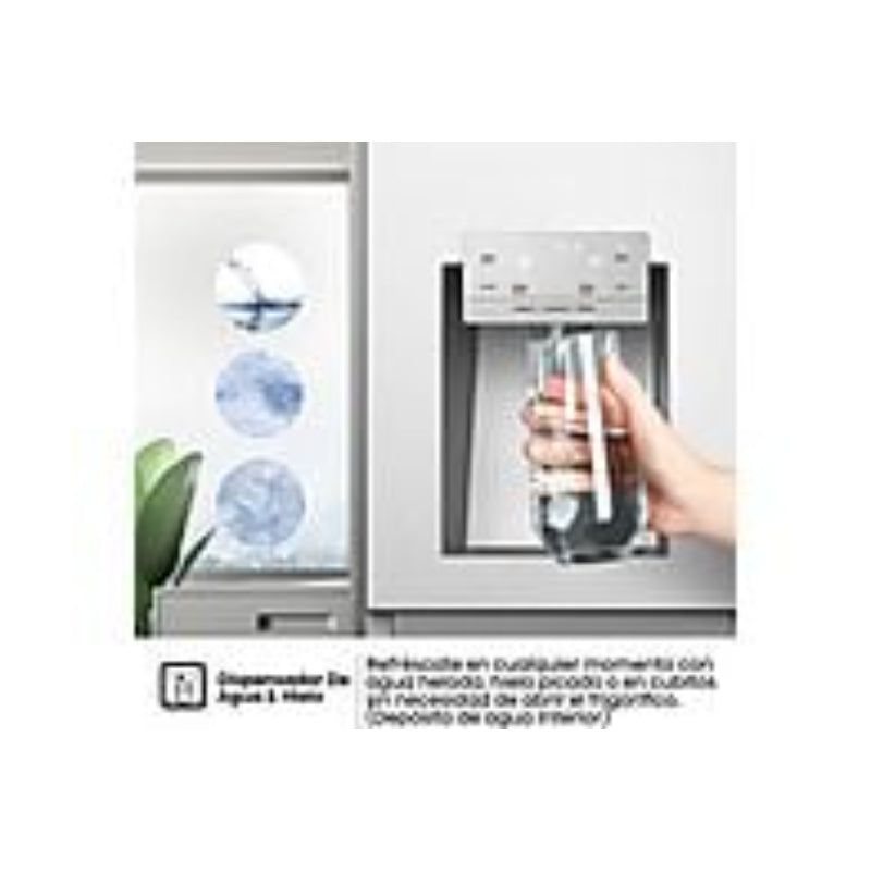 Frigorífico Hisense RS818N4TIE1 Americano Total No Frost 636L Dispensador SIN TOMA DE AGUA Inox