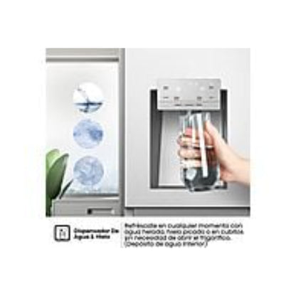 Frigorífico Hisense RS818N4TIE1 Americano Total No Frost 636L Dispensador SIN TOMA DE AGUA Inox