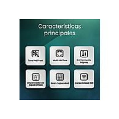 Frigorífico Hisense RS818N4TIE1 Americano Total No Frost 636L Dispensador SIN TOMA DE AGUA Inox