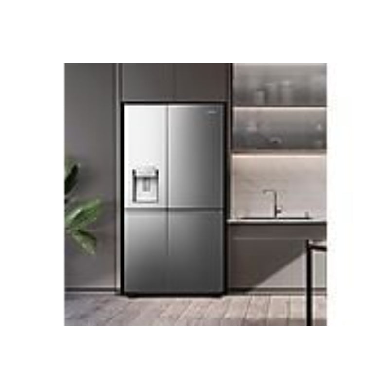 Frigorífico Hisense RS818N4TIE1 Americano Total No Frost 636L Dispensador SIN TOMA DE AGUA Inox