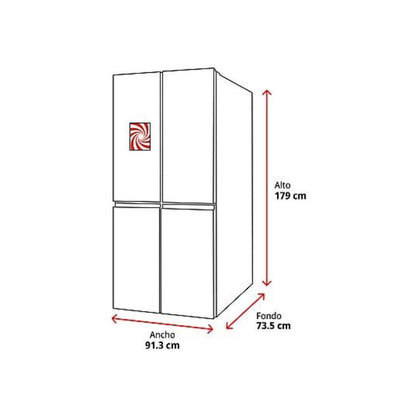 Frigorífico LG GSLC41PYPE Americano 638L Total No Frost Dispensador SIN TOMA DE AGUA Inox