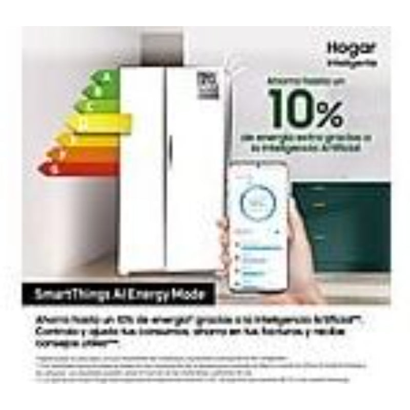 Frigorífico Samsung Bespoke AI RS70F64KETEF Americano 640L Total No Frost Clase E Inox